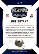 2014 Panini Prestige Behind The Jersey Numbers Dez Bryant
