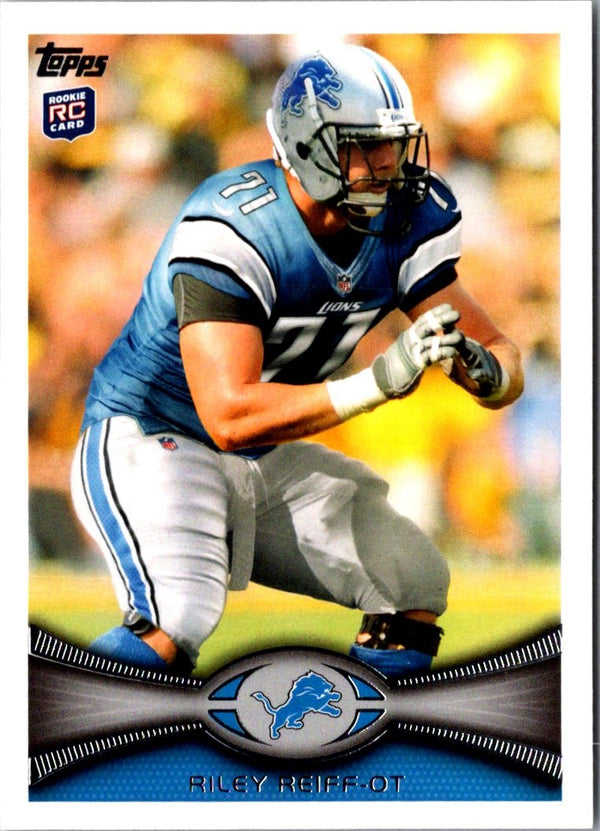 2012 Topps Riley Reiff #345 Rookie