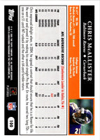 2005 Topps Chris McAlister #100