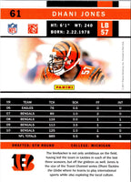 2011 Score Dhani Jones #61