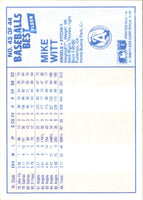 1986 Fleer Baseball's Best Sluggers vs. Pitchers Mike Witt #43
