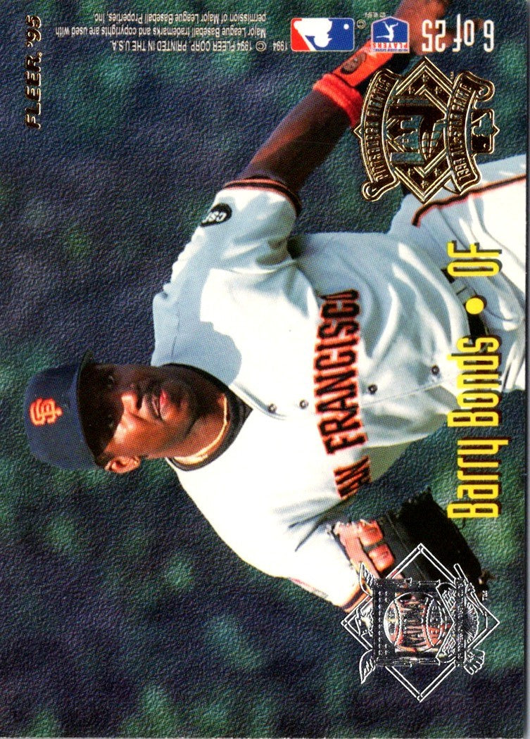 1994 Fleer League Leaders Barry Bonds