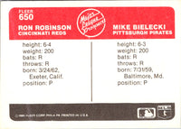 1985 Fleer Ron Robinson/Mike Bielecki #650 Rookie