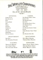 2011 Topps Allen & Ginter Elvis Andrus #214