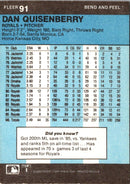 1986 Fleer Star Stickers Dan Quisenberry