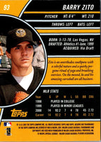 2001 Topps Reserve Barry Zito #93
