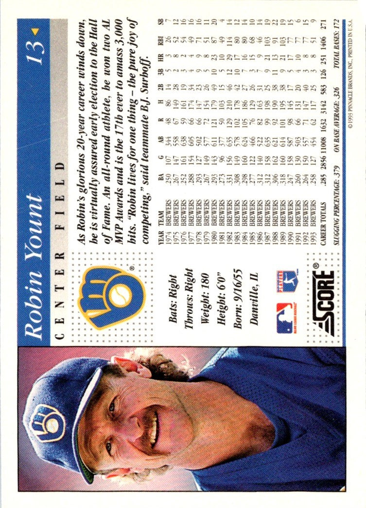 1994 Score Robin Yount