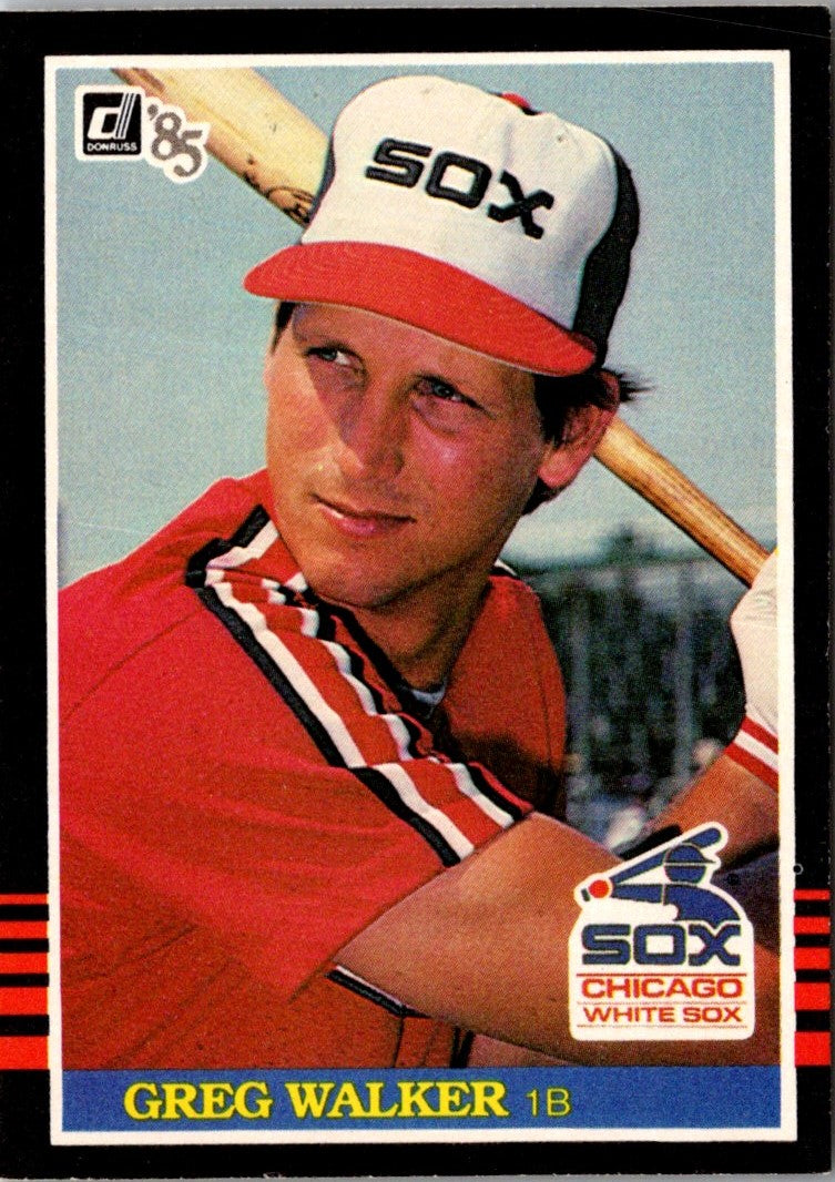 1985 Donruss Greg Walker