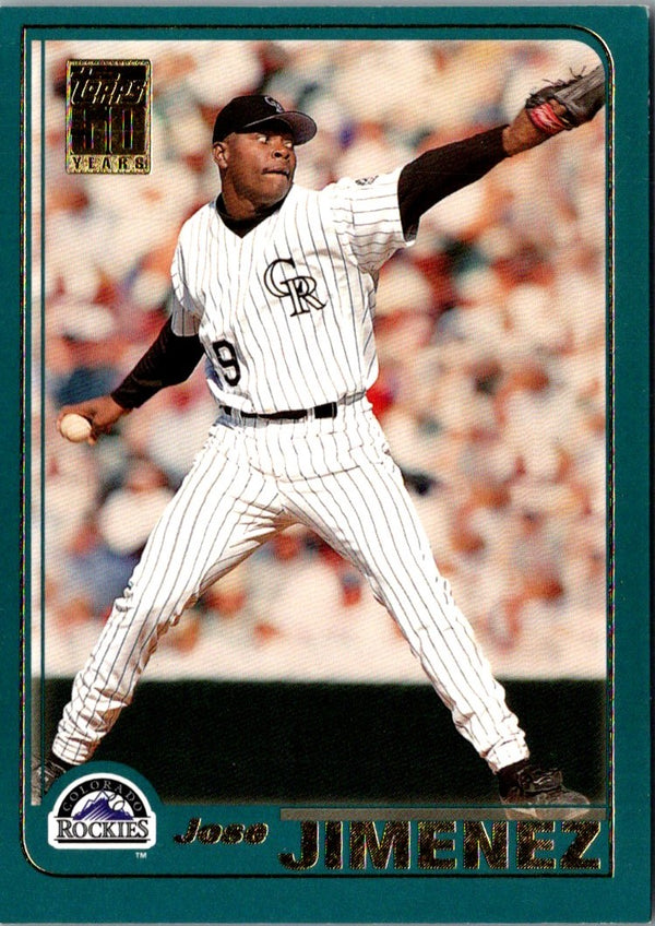 2001 Topps Jose Jimenez #229