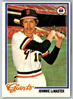 1978 Topps Johnnie LeMaster #538