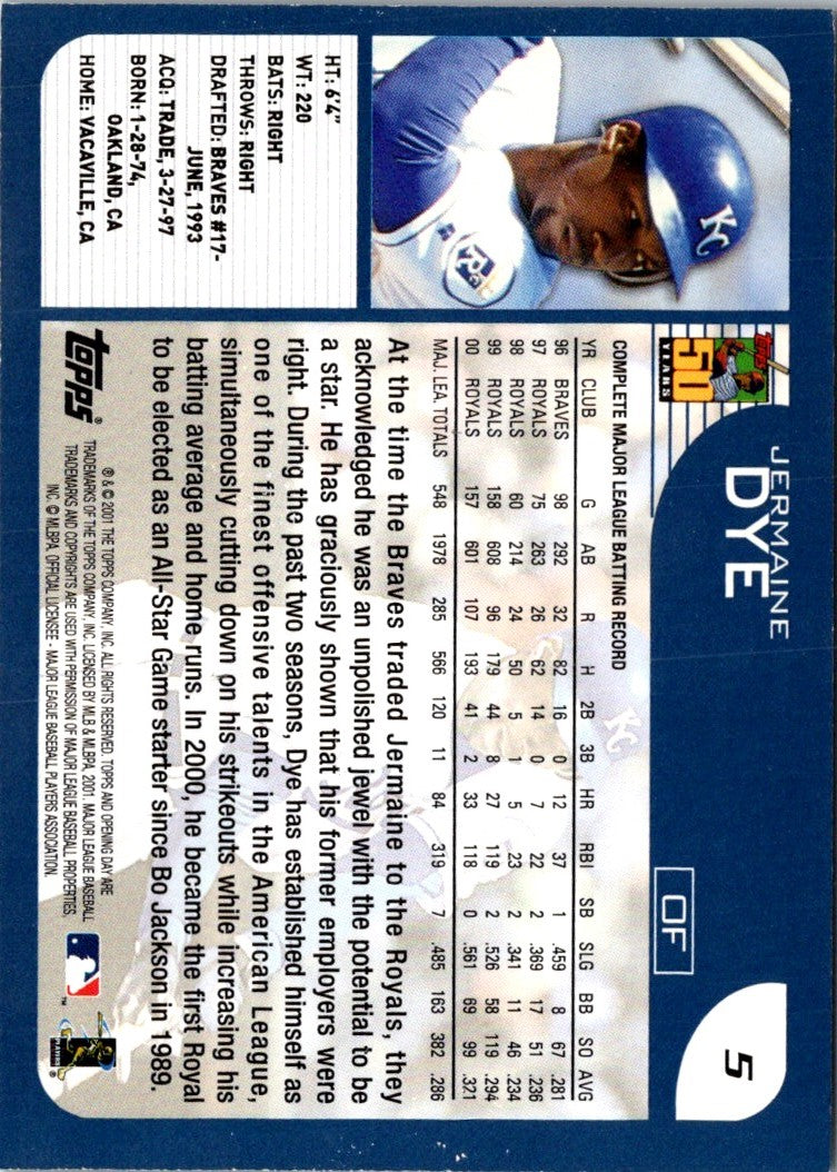 2001 Topps Jermaine Dye