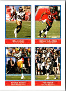 2004 Bazooka Stickers Isaac Bruce/Keenan McCardell/Donald Driver/Tim Brown