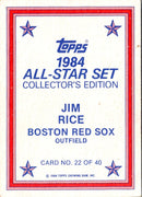 1984 Topps Glossy Send-Ins Jim Rice