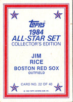 1984 Topps Glossy Send-Ins Jim Rice #22