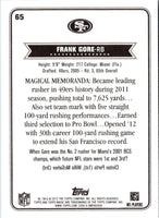 2012 Topps Magic Frank Gore #65