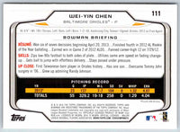 2014 Bowman Wei-Yin Chen #111