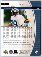 1999 Upper Deck Black Diamond Marshall Faulk Stl #87