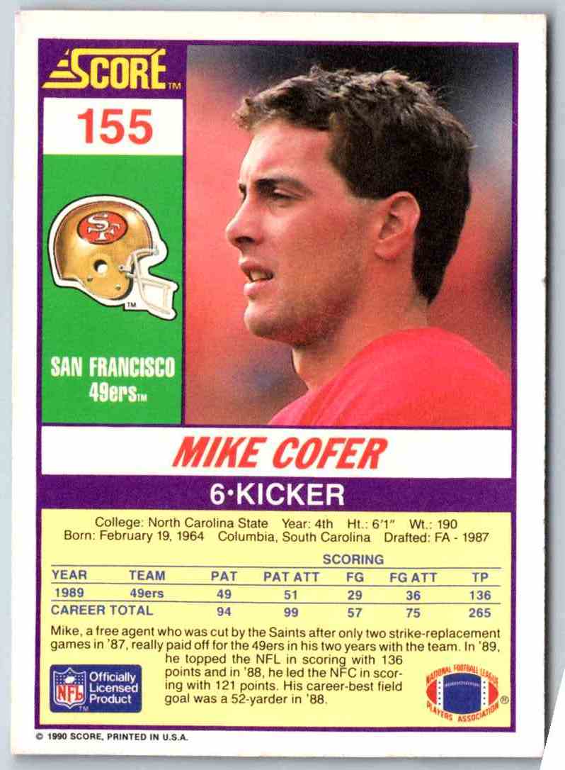 1990 Score Mike Cofer