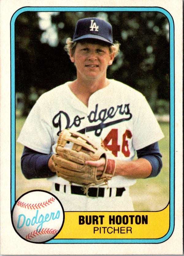 1981 Fleer Burt Hooton #113