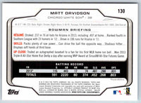 2014 Bowman Matt Davidson #130