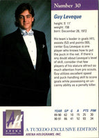 1991 Arena Draft Picks French Guy Leveque #30