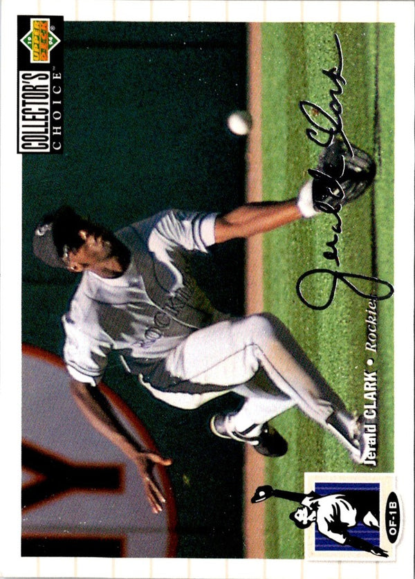 1994 Collector's Choice Jerald Clark #79 Silver Signature