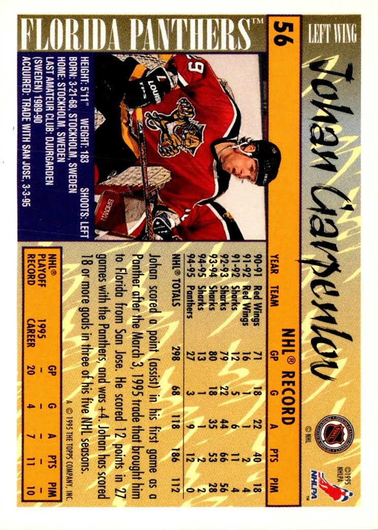 1995 Topps Johan Garpenlov