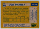 1982 Topps Don Warren