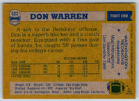1982 Topps Don Warren #523