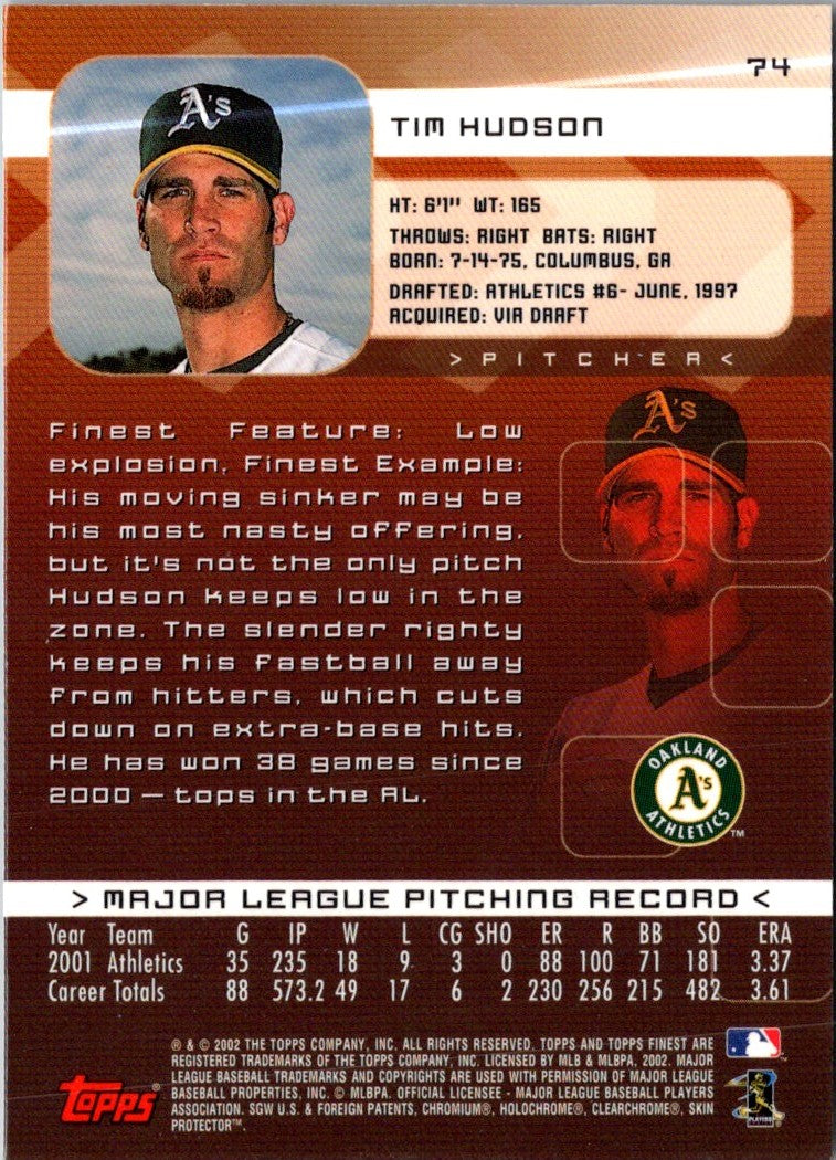 2002 Finest Tim Hudson