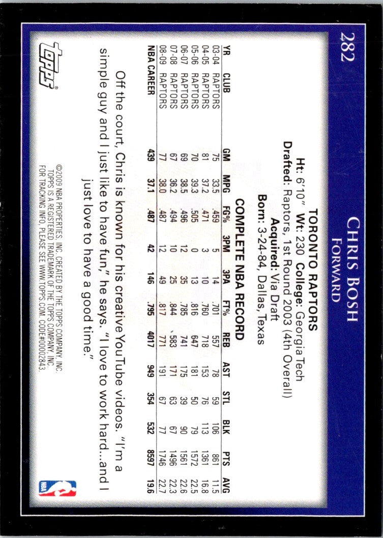 2009 Topps Chris Bosh
