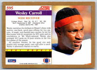 1991 Score Wesley Carroll #595
