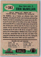 1991 Bowman Football Erik McMillan #383