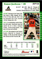 2005 Bowman Chrome Draft Picks & Prospects Conor Jackson #BDP136