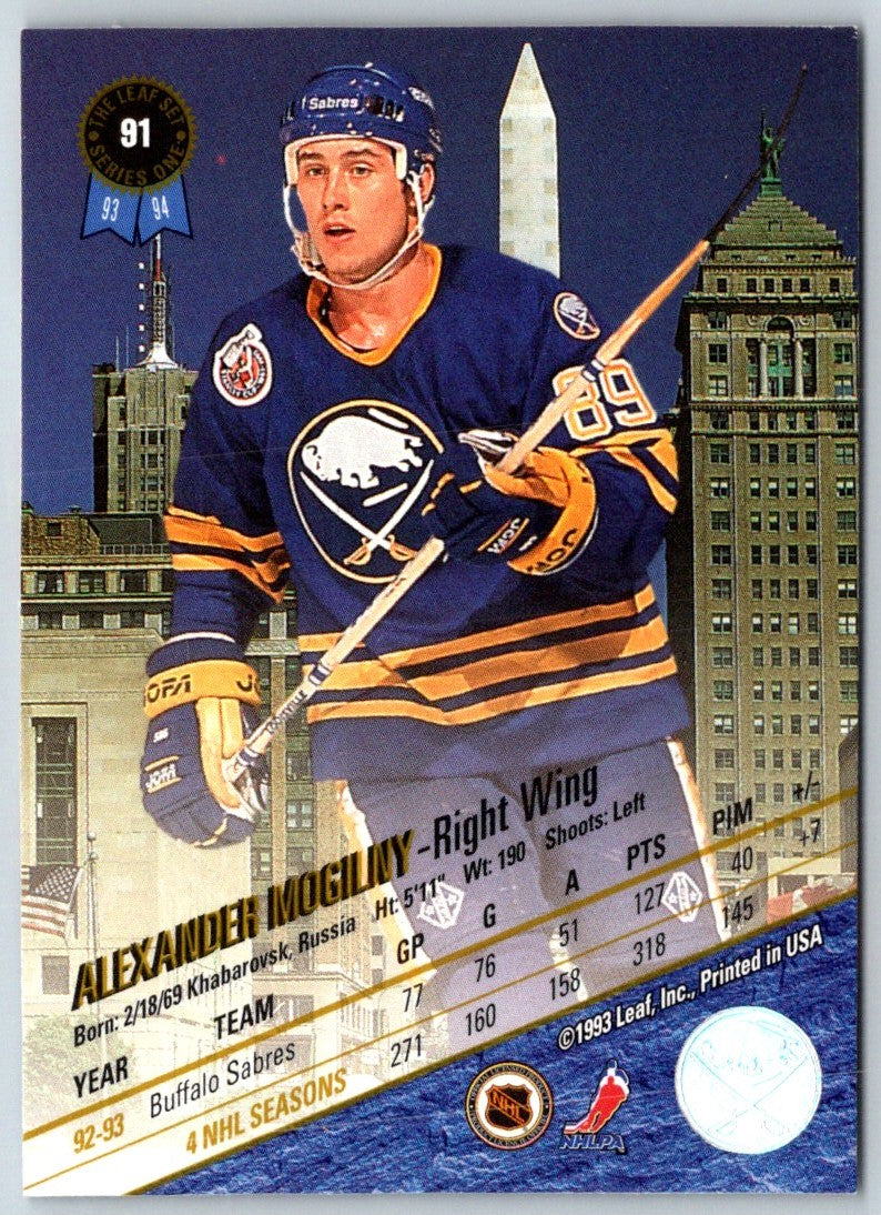 1993 Leaf Alexander Mogilny