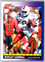 1991 Score Wesley Carroll #595