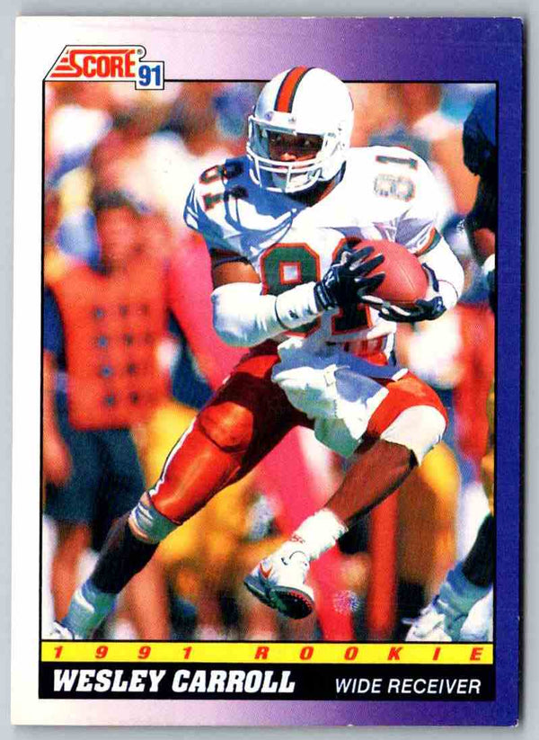 1991 Score Wesley Carroll #595