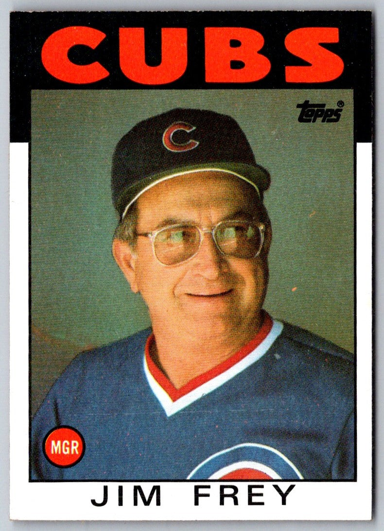 1986 Topps Jim Frey