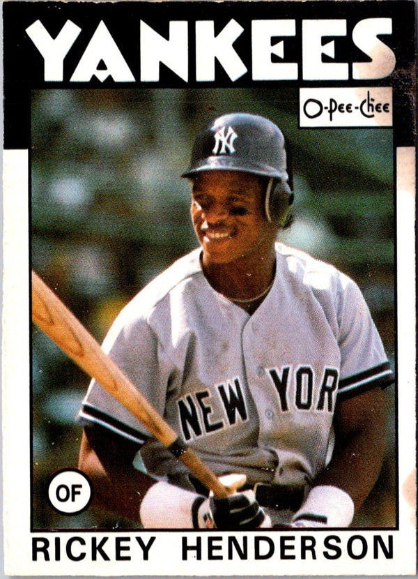 1986 O-Pee-Chee Rickey Henderson #243