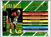1993 Bowman Football Dana Hall #36