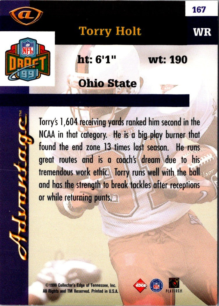 1999 Collector's Edge Advantage Torry Holt