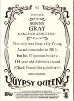 2016 Topps Gypsy Queen Sonny Gray #62