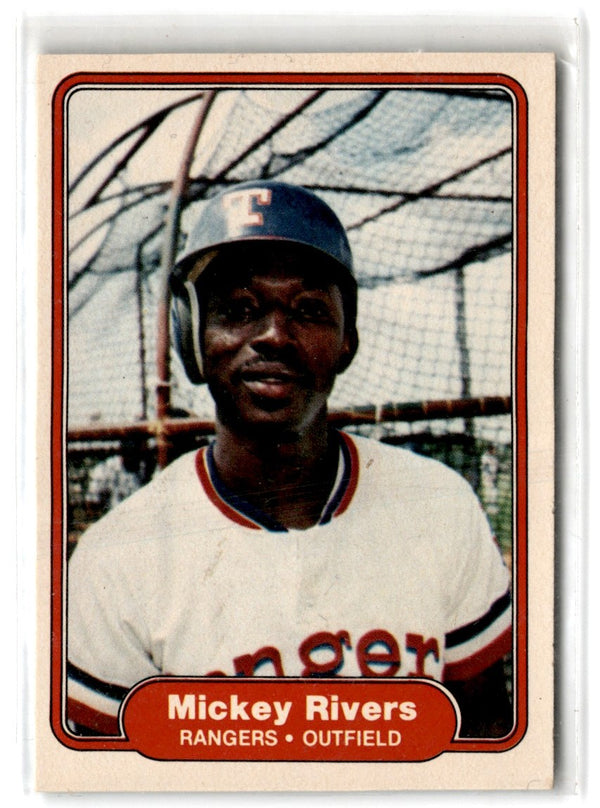 1982 Fleer Mickey Rivers #328