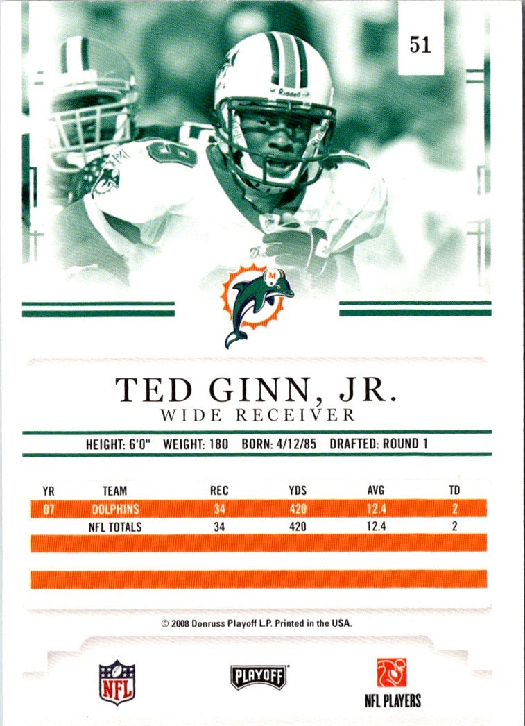 2008 Playoff Prestige Ted Ginn Jr.