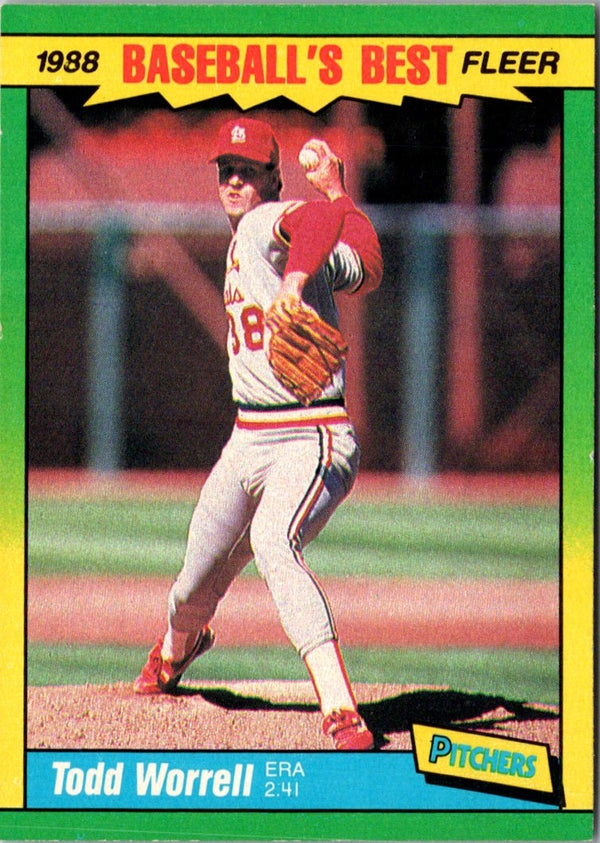 1988 Fleer Baseball's Best Sluggers vs Pitchers Todd Worrell #44