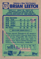 1990 Topps Brian Leetch #221