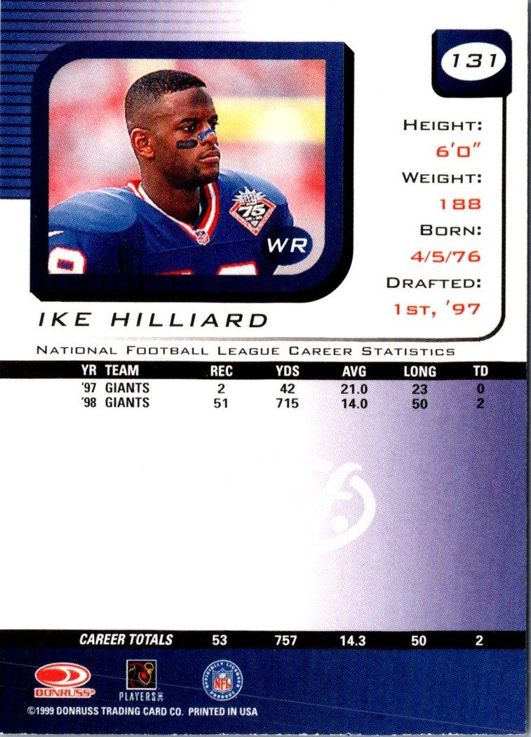 1999 Leaf Rookies & Stars Ike Hilliard