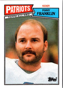 1987 Topps Tony Franklin