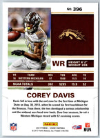 2017 Score Corey Davis #396 Rookie