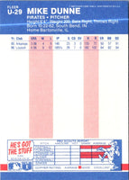 1987 Fleer Update Mike Dunne #U-29